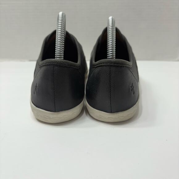 FRYE Mindy Black Leather Slip-On Sneakers Women’s Casual Comfort Shoes sz: 8.5 - Picture 5 of 12